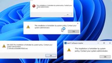 How to Fix Error "This Installation is Forbidden by System Policy" | Windows 11 / 10 / 8 / 7 Tutorial