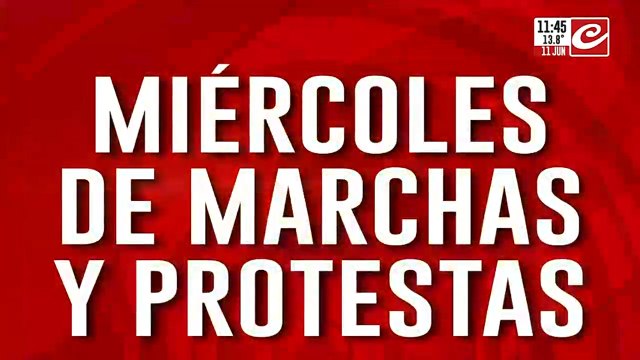 Miércoles de marchas y protestas: a los jubilados se le suman organizaciones sociales y políticas