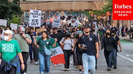 Thousands Gather In Chicago, Illinois To Protest ICE Raids