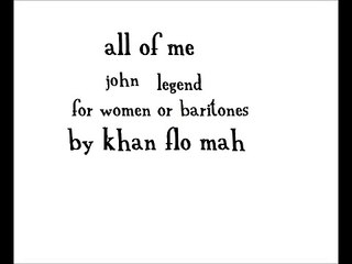 all of me (john legend. Karaoke  Different key for women)