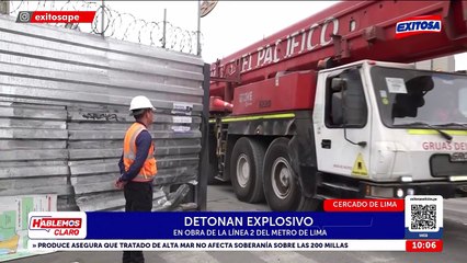 Atentado a Metro de Lima: Sujetos detonan explosivo en obra de la Línea 2