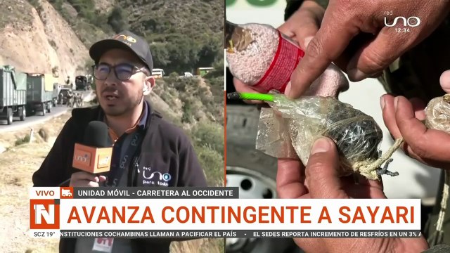 Dos policías heridos durante violento operativo en la carretera al occidente de Cochabamba