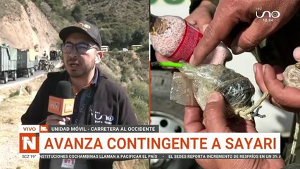 Dos policías heridos durante violento operativo en la carretera al occidente de Cochabamba