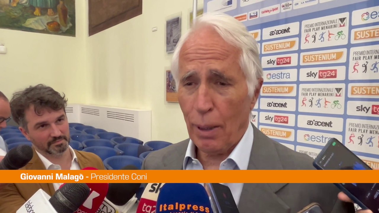 Premio Fair Play Menarini, Malagò: "Esempi e gesta da emulare"