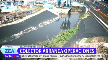 Entra en operaciones el Colector Solidaridad de Chalco, Estado de México