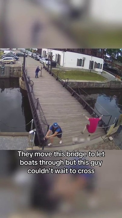 When the Bridge Moves for Boats… and Not for You 😅..#funnyvideos #fails #stuckmoment #bridgefail