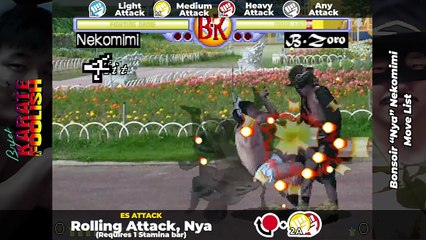 NEKOMIMI MOVE LIST - Brief Karate Foolish