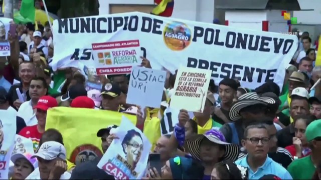 Colombia, mobilizations continue in support of pres. Petro’s popular referendum