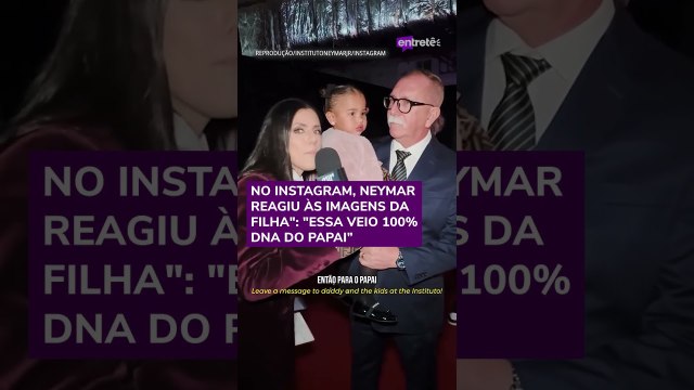 Com direito a entrevista, filha de Neymar e Bruna Biancardi rouba a cena em leilão #shorts