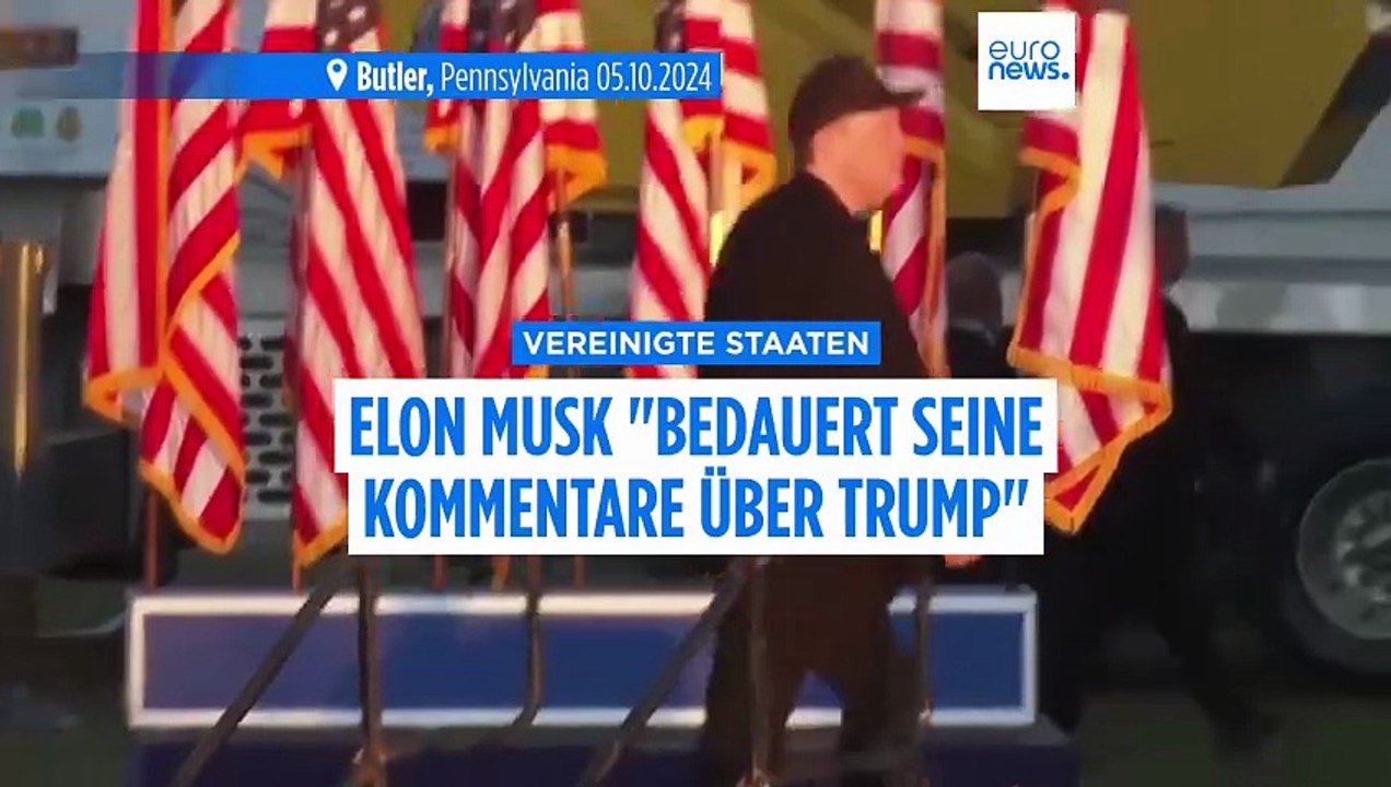 Elon Musk bedauert seine Social-Media-Beiträge über Donald Trump