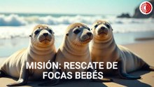 Misión de rescate de focas bebé