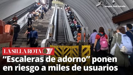 Escaleras descompuestas del Metro afectan a adultos mayores y discapacitados