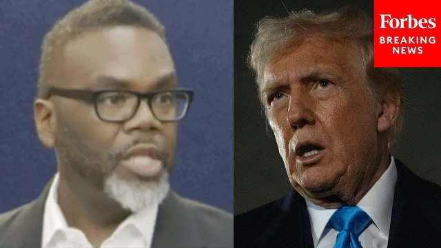 Chicago Mayor Brandon Johnson Holds Press Briefing On Anti-ICE Protests, Trump's Response