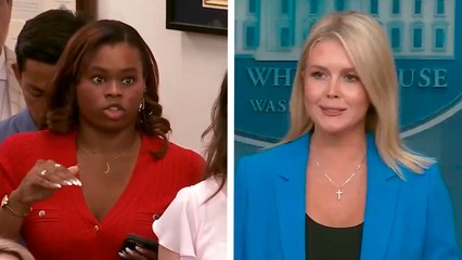Casa Blanca: Secretaria de Prensa, Karoline Leavitt, respode a periodista: "Por supuesto, El Presidente apoya las protestas pacíficas. Qué pregunta más est!&da"