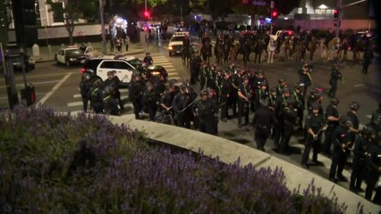 미 LA시장 "야간 통금령 효과적...간밤 약탈·기물파손 없어" / YTN