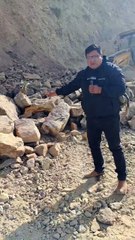 Operativo de desbloqueo en la carretera Cochabamba - Oruro