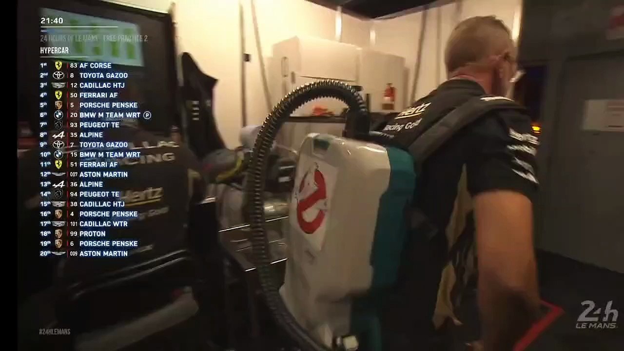 24H Mans 2025 FP2 Ghostbuster Man Cadillac Team