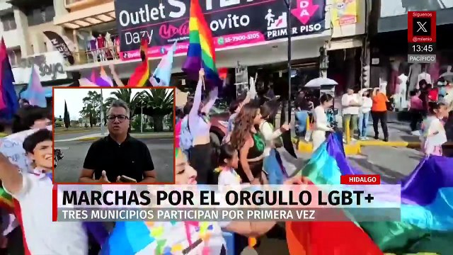Histórica primera marcha LGBT+ en tres municipios de Hidalgo