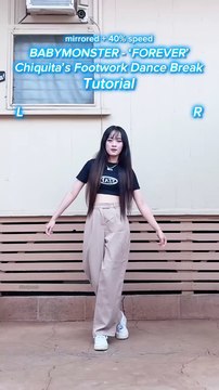 TUTORIAL BABYMONSTER Chiquita’s Footwork Dance Break in ‘FOREVER’ 🔥 babymonster forever kpop