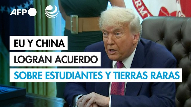 Trump presume de acuerdo con Pekín sobre tierras raras y estudiantes chinos