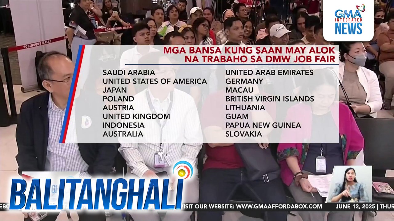 3,630 job orders patungo sa 16 bansa, alok sa J...