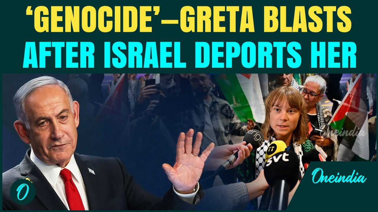 Greta Thunberg Intercepted, DEPORTED by Israel Over Gaza Flotilla — Blasts ‘Systematic Genocide’