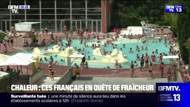 Crème solaire, chapeau, piscine...Ces Français en quête de fraîcheur face aux fortes températures