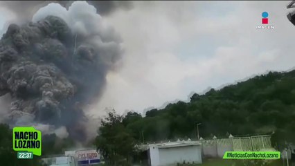 15 explosiones en Tultepec provocaron la muerte de 1 persona y que 9 más resultaran heridas