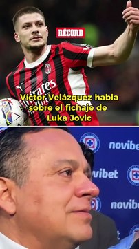 'CUALQUIER EQUIPO LO QUISIERA' Esto es lo que dijo Victor Velázquez sobre el posible fichaje de Luka Jovic.