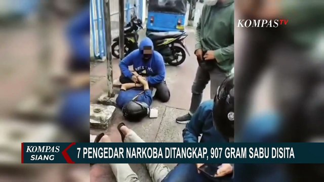 Detik-Detik Polisi Tangkap 7 Pengedar Narkoba Jaringan Sumatera, Sita 907 Gram Sabu