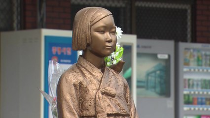 광복절 소녀상에 비닐 씌운 50대 내사 종결..."모욕 혐의 없어" / YTN