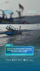 Update Pencarian Korban Kapal Tenggelam di Perairan Teluk Pandan: 1 Korban Kembali Ditemukan