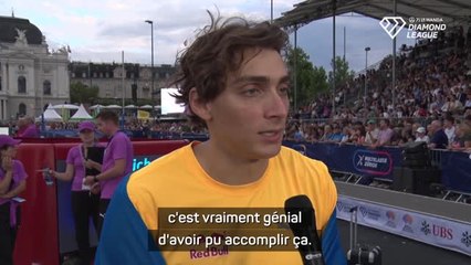 Zurich - 5ème trophée de suite pour Duplantis : “Renaud Lavillenie en a 7, c'est mon but”