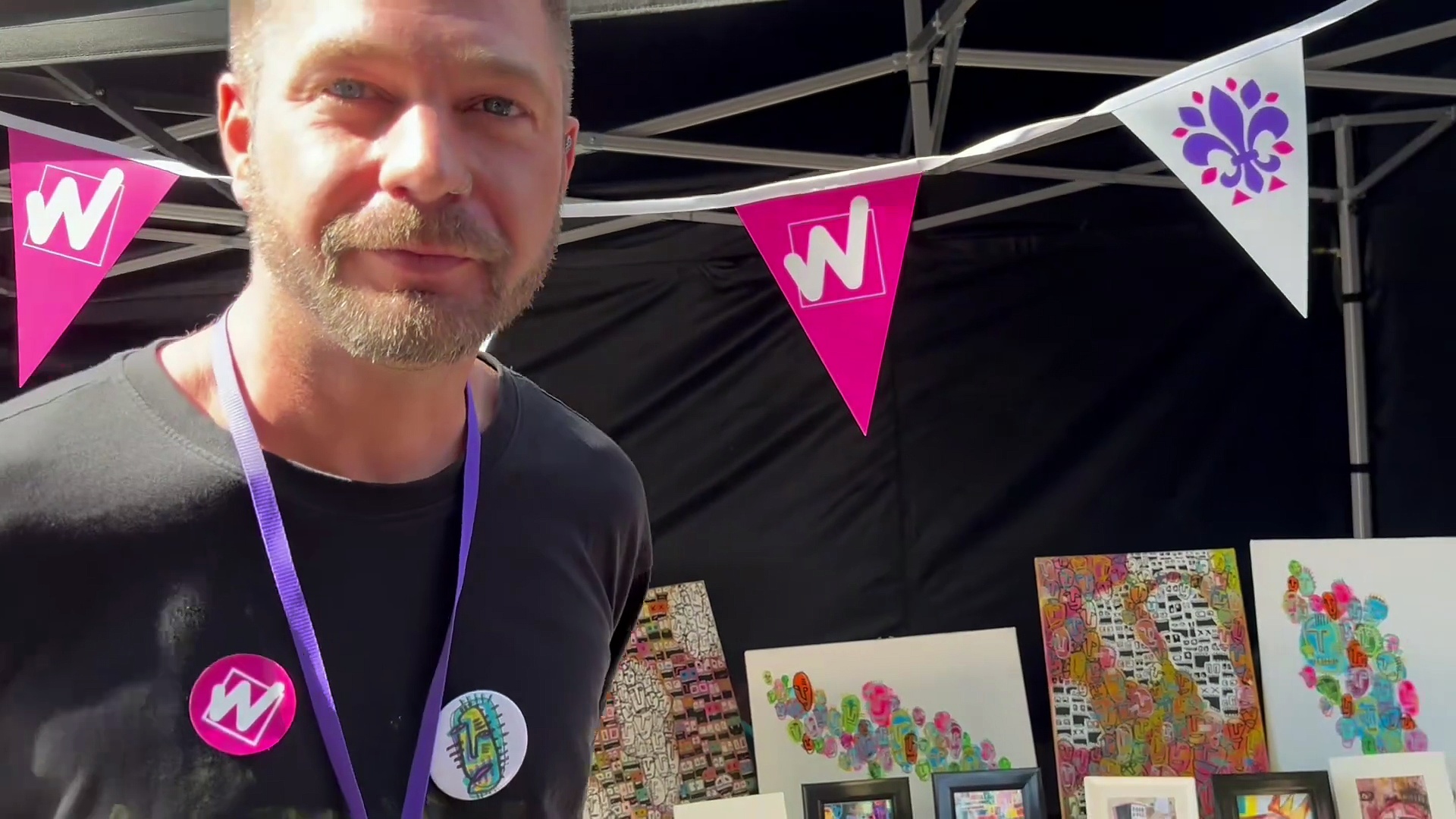 'I paint with utensils, pen lids, and any items I find to create masterpieces' - secrets behind one man's artwork