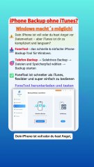 ⚡📱 iPhone Backup ohne iTunes? → Windows macht’s möglich!😆