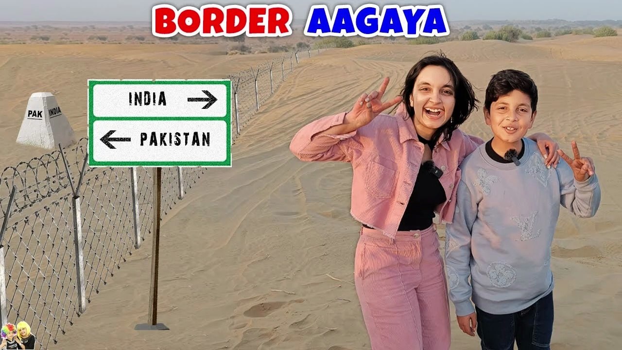 BORDER AAGAYA _ Family Travel Vlog to India Pak Border _ Jaisalmer Part 2 _ Aayu and Pihu Show