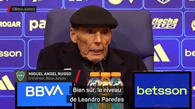 Russo : Paredes est l'un des meilleurs que j'ai entraînés en 35 ans de carrière