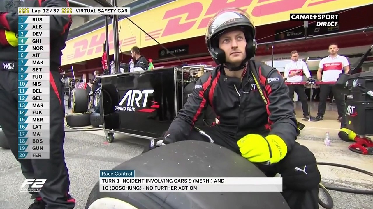 F2 2018_Manche 3_Circuit de Barcelona-Catalunya(Espagne)_Course 1 (en français - Canal+ Sport - France) [RaceFan96]