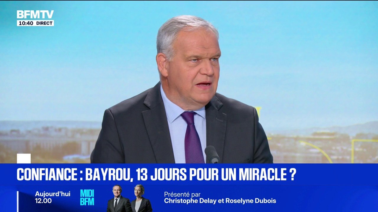 Pour François-Noël Buffet, ministre délégué auprès du ministre de l’Intérieur, le vote de confiance est "un instant de vérité qui est nécessaire"
