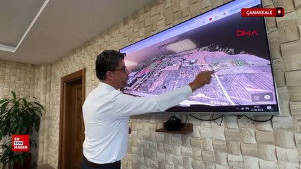 Çanakkale'deki iki büyük yangının zararı uydu fotoğraflarında