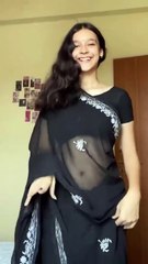 Subhashree sahu black saare 💕viral girl #reels #shorts #explore #saree #subhashreesahu