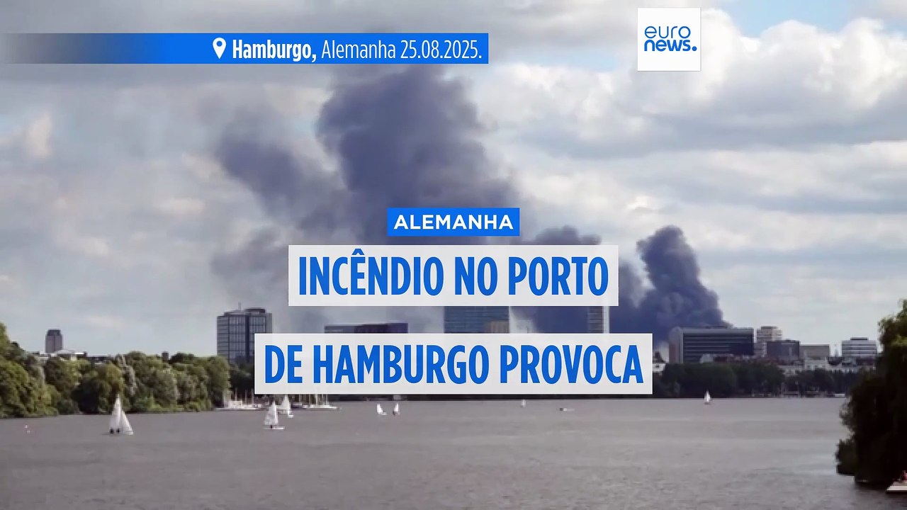 Incêndio no porto alemão de Hamburgo provoca vários feridos