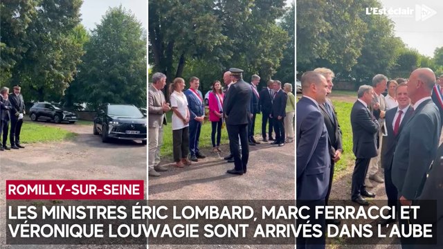 Les ministres Éric Lombard, Marc Ferracci et Véronique Louwagie sont arrivés dans l’Aube