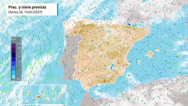 Este miércoles habrá tormentas muy fuertes en el noreste peninsular