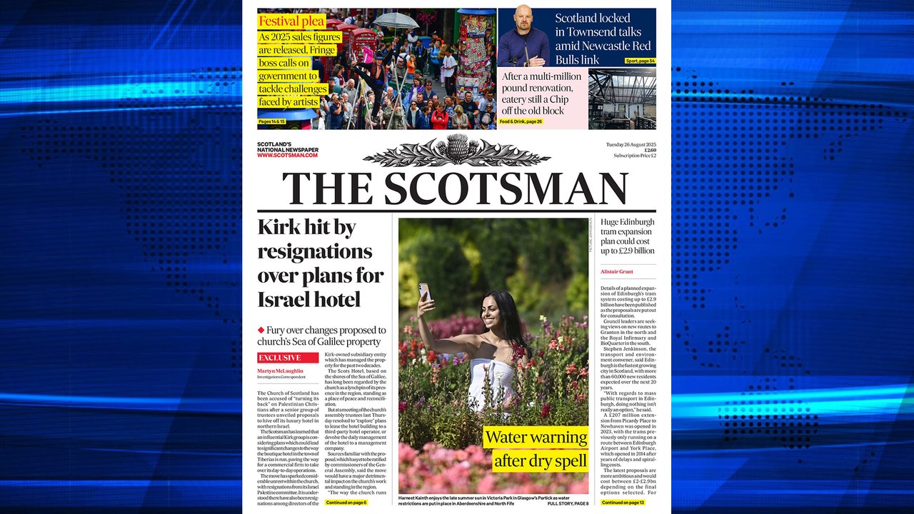 The Scotsman Bulletin Tuesday August 26 2025 #Politics