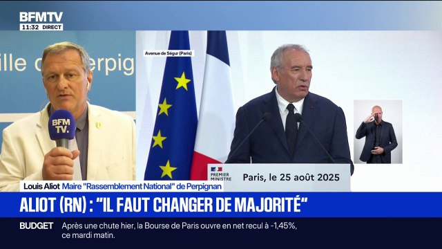 Vote de confiance: pour Louis Aliot (RN), il n'y a que le départ de François Bayrou qui peut débloquer la situation