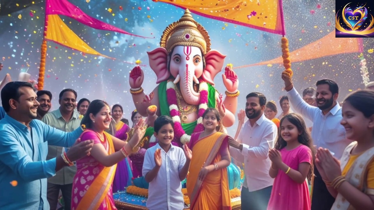 "आया आया गणपति बप्पा, खुशियों की बारिश लेकर!" | Ganpati Song