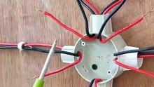 electrical installation of two lights, one switch