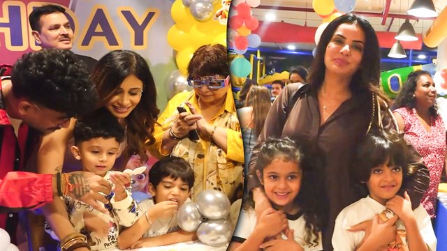 Suyyash Rai & Kishwer Merchant Celebrate Their Son Nirvair's Birthday With Family | Sara Arfeen Khan