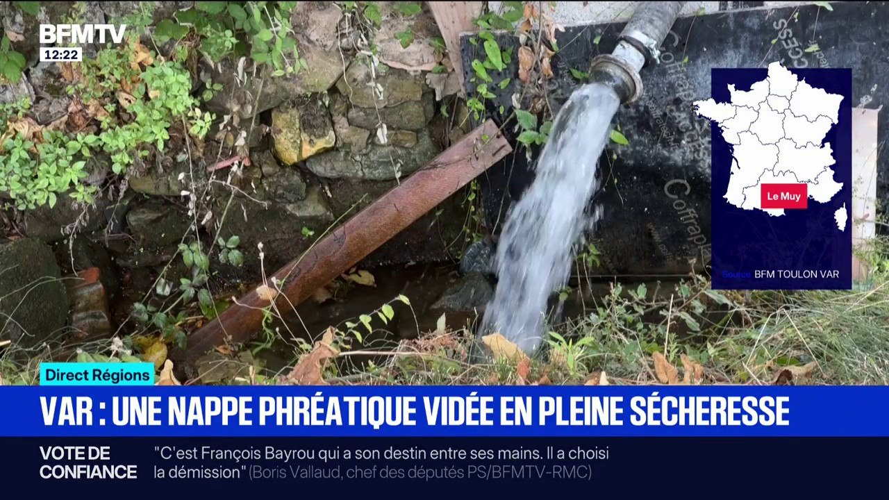 Var: une nappe phréatique vidée en pleine sécheresse pour permettre la construction d'un immeuble